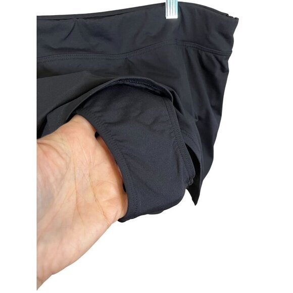 Lands End Tankini Floral Swim Skirt 18 Black Neutral Resort Preppy Classic Chic - Picture 4 of 10